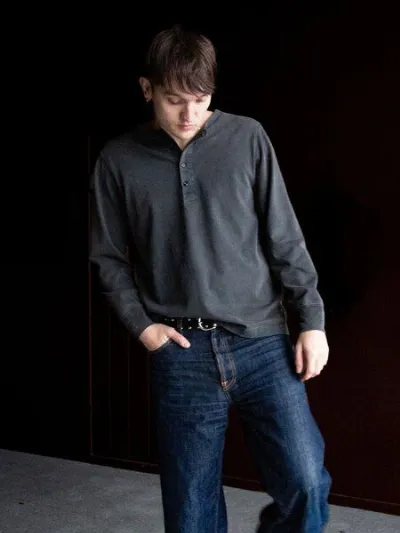 Nudie Jeans Nudie Jeans LS Henley Washed