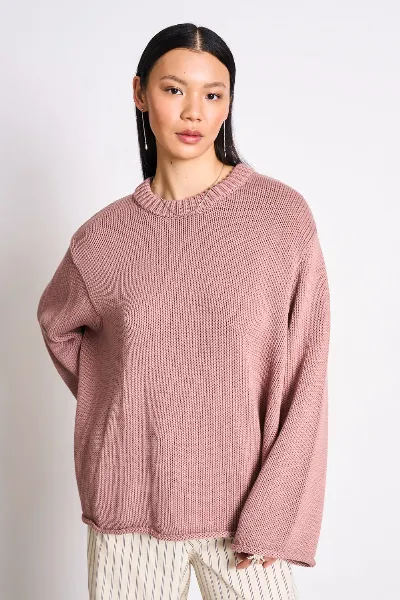 JAN N JUNE JAN 'N JUNE Damen vegan Pullover Sona Mauve
