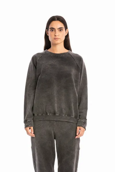 RAVENS VIEW IBIZA RAVENS VIEW IBIZA Damen vegan Sweatshirt Ona Carbon Wash