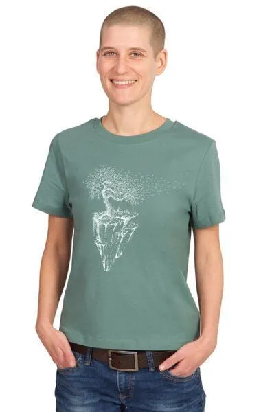 Life-Tree Life-Tree Shirt aus Biobaumwolle Fairwear für Damen Maple Island in Green Bay