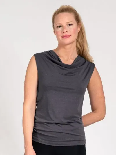 Magadi Magadi Yoga Shirt EVA mit Wasserfall-Kragen aus Naturmaterial