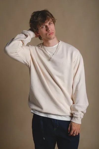Trendsplant Trendsplant Essential Garment Heavyweight Sweatshirt Pearled Ivory