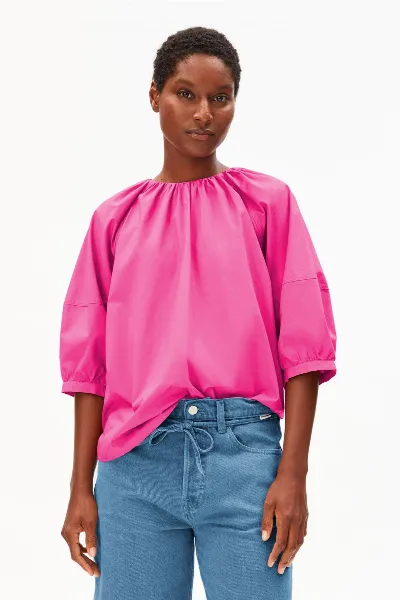 ARMEDANGELS ARMEDANGELS Damen vegan Bluse Popeline Ballonärmel
