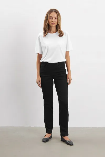 LAURIE LAURIE Damen vegan Jeans Hannah Regular Mittellang