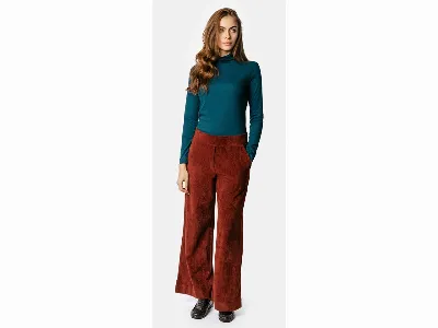 Living Crafts Living Crafts Bio-Damen-Culotte 'PARSELINA' mit elastischem Bund, maroon,