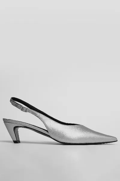 BOHEMA BOHEMA Damen vegan Pumps Kitten Heels Spitz Zulaufend Silber