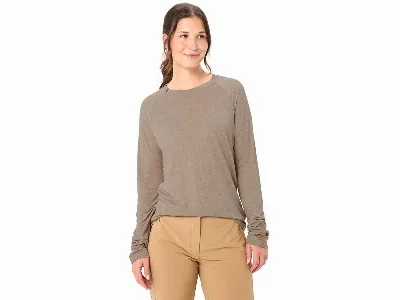 Vaude VAUDE Damen-Langarmshirt Skomer III mit Rundhalsausschnitt, oat,