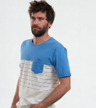 Gary Mash GARY MASH T-Shirt Miami mit Streifen aus Bio-Baumwolle
