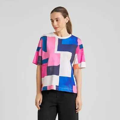 Dedicated DEDICATED T-Shirt Vadstena Abstract Blocks