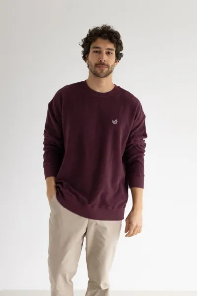 TWOTHIRDS TWOTHIRDS Herren vegan Sweatshirt Kilda Zinfandel