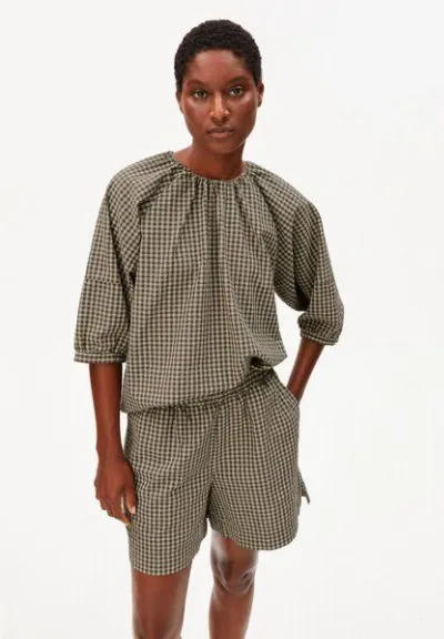 ARMEDANGELS ARMEDANGELS VICHY SEERSUCKER Damen Bluse aus 100% Bio-Baumwolle