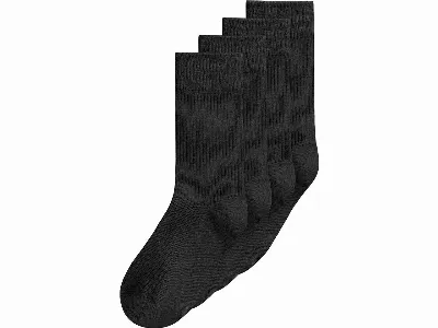 MELA MELA 4er-Pack Bio-Socken 'Ripped', schwarz,