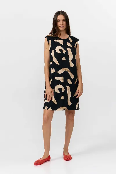 SUITE13LAB SUITE13LAB Damen vegan Kleid Shire Print Stones