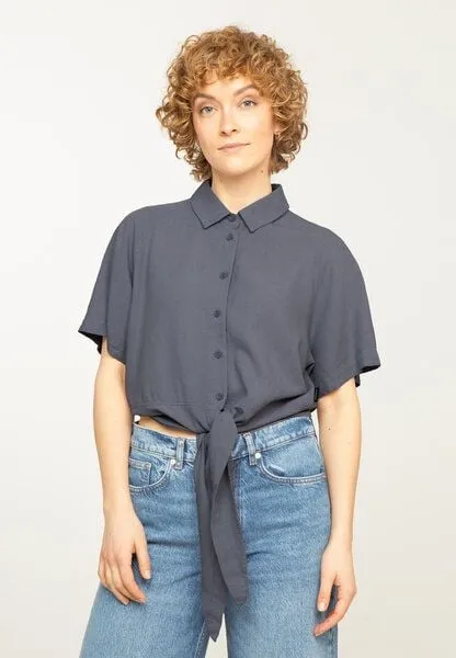 recolution Damen Bluse aus Leinen und LENZING ECOVERO Viskose Mix - OCRA - recolution