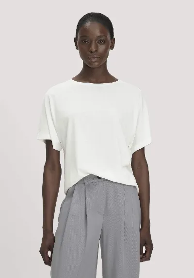 hessnatur hessnatur Damen T-Shirt Oversize aus TENCEL™ Lyocell und Bio-Baumwolle - weiß