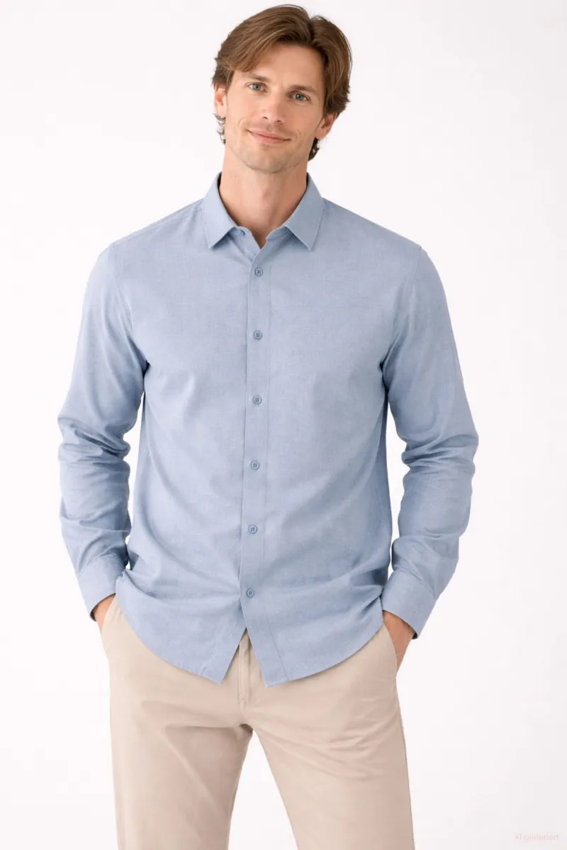 KnowledgeCotton Apparel Hemd Light Twill