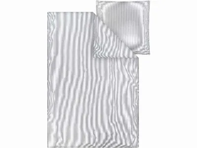 MELA MELA Bio-Bettwäsche 'MAJULI STRIPES' aus Perkal, 2-tlg., 135x200/80x80 cm, blau/natur
