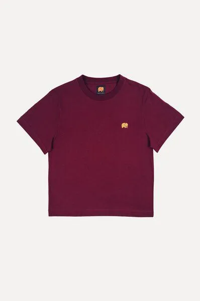 Trendsplant Trendsplant Women's Organic Essential T-Shirt Burgundy