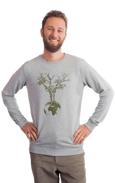 Life-Tree Life-Tree Organic Fairwear Sweater Men Weltenbaum