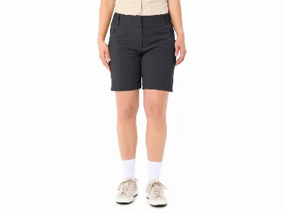 Vaude VAUDE Damen-Bermuda-Short Skomer, mit Gürtelschlaufen, phantom black,
