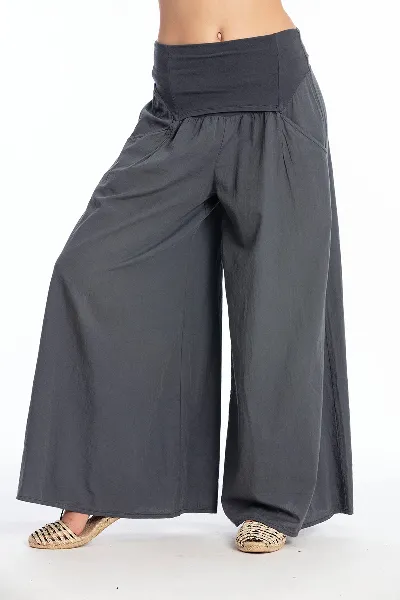 RAVENS VIEW IBIZA RAVENS VIEW IBIZA Damen vegan Hose Easy Skirt Lava Blue