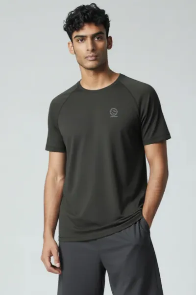 Underscored Underscored Herren vegan T-Shirt Holmwood Jet Black