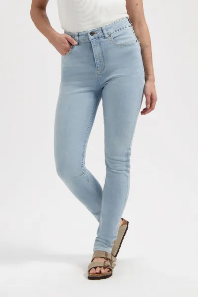 Kuyichi Kuyichi Damen vegan Jeans Carey High Rise Skinny Himmelblau
