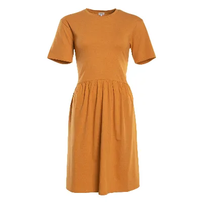 Living Crafts LIVING CRAFTS - Damen Kleid - Braun (52% Bio-Baumwolle; 48% Viskose (Bambus)), Nachhaltige Mode, Bio Bekleidung