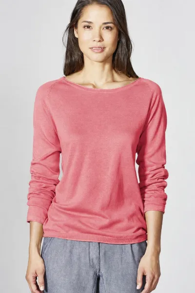HempAge Hempage Damen vegan Raglan Pullover Tomaten