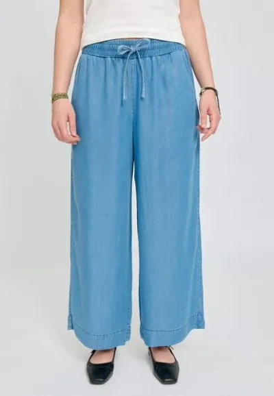 Mazine Mazine Weite Hose in Denim Look - aus Lyocell
