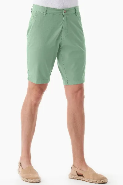 ORGANICATION ORGANICATION Herren vegan Slim-Fit Shorts Matcha Grün