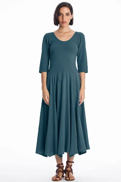 RAVENS VIEW IBIZA RAVENS VIEW IBIZA Damen vegan Kleid Look Ocean Blue