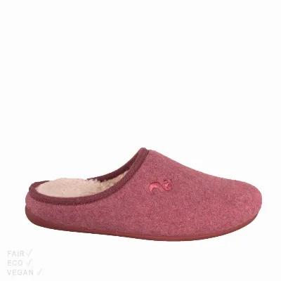 Thies Thies Hausschuhe Organic Cotton Slipper bordeaux