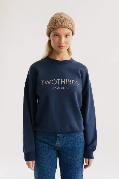 TWOTHIRDS TWOTHIRDS Damen vegan Sweatshirt Neuhaus Navy