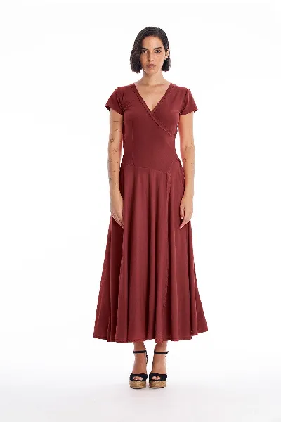 RAVENS VIEW IBIZA RAVENS VIEW IBIZA Damen vegan Kleid Veronika St Dunkel Granat