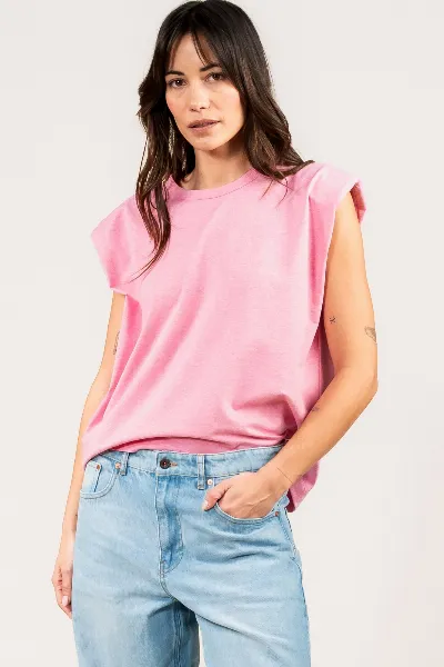 Kuyichi Kuyichi Damen vegan T-Shirt Lily Dusty Pink