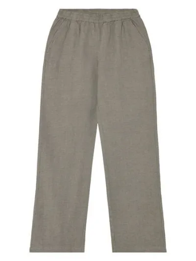 KnowledgeCotton Apparel KnowledgeCotton Apparel POSEY weite, mittelhohe Leinenhose - GOTS/Vegan