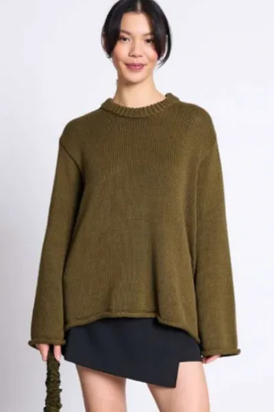 JAN N JUNE JAN 'N JUNE Damen vegan Pullover Sona Woody Olive
