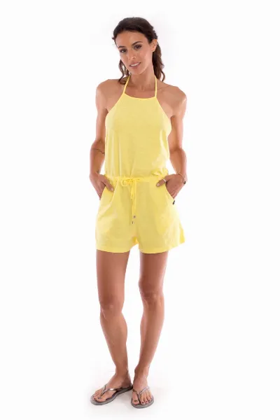 RAVENS VIEW IBIZA RAVENS VIEW IBIZA Damen vegan Playsuit Aruba Short Mono Limonen