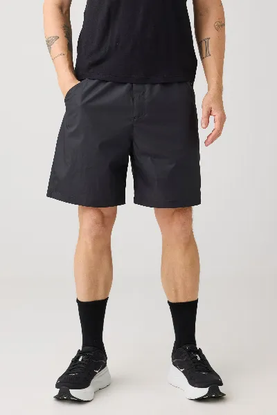 KnowledgeCotton Apparel KnowledgeCotton Apparel Herren vegan Shorts Storm Relaxed Vent Ripstop 90 Black Jet