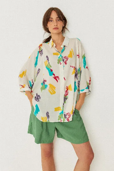 SKFK SKFK Damen vegan Shirt Katrin Mehrfarbig