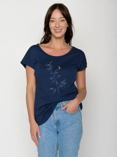 GreenBomb GREENBOMB Dickybird Cool - Lässiges T-Shirt aus Bio-Baumwolle / hochwertiger Print / GOTS / Fair & Vegan