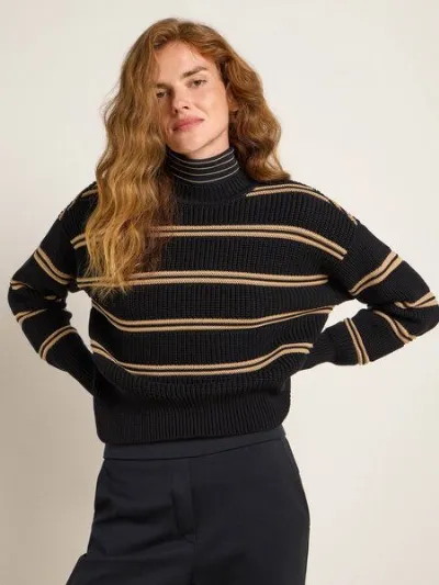 LANIUS LANIUS Streifenpullover aus Bio-Baumwolle