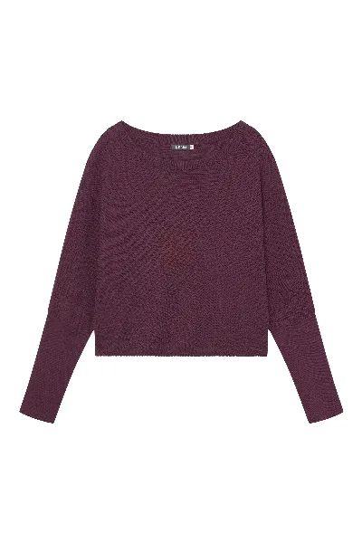 WiDDA WiDDA Damen vegan Pullover Slabby Knit Berry