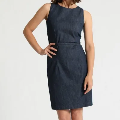 Feuervogl Feuervogl Kim Shiftdress aus LIGHT DENIM in classic blue