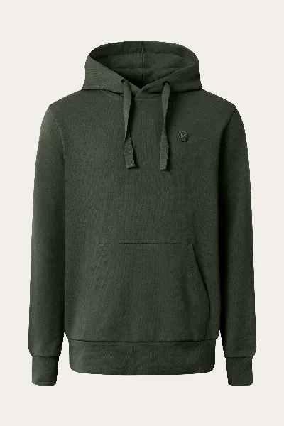 KnowledgeCotton Apparel KnowledgeCotton Apparel Herren vegan Hoodie Basic Abzeichen Forrest Nachtgrün