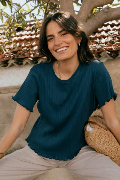 Näz Näz Damen vegan T-Shirt Dawn Marine
