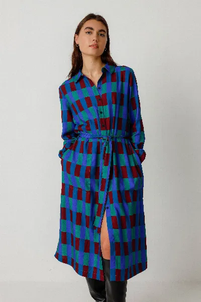 SKFK SKFK Damen vegan Kleid Ibane Mehrfarbig