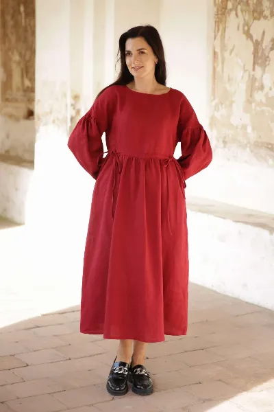 Amber Linen Amber Linen Damen vegan Kleid Verona