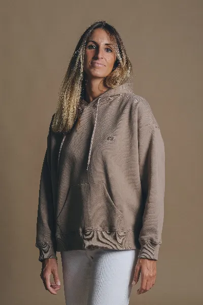 Trendsplant Trendsplant Damen vegan Oversized Hoodie Essential Desert Taupe